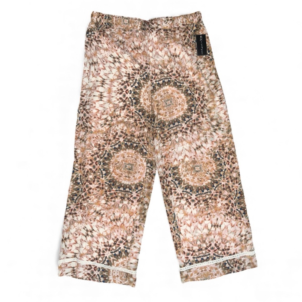 Cable & Gauge Women's Wide Leg Patterned Pants